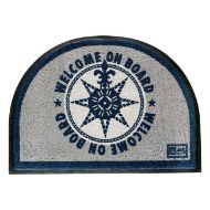 Tappeto antiscivolo Welcome On Board blu