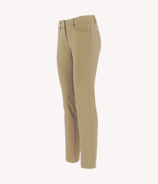 Pantalone donna in soft shell leggero, idrorepellente e antivento, adatto ai primi freddi ( 12/ 18° C ).