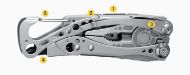 Leatherman Skeletool: Utensile multifunzione compatto e ultraleggero, da 141,75 g, con coltello combinato, porta punte, pinze e molto altro. FONDINA INCLUSA