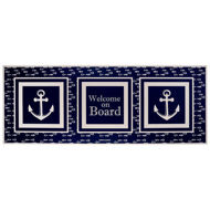Il tappetino Marine Business in vinile con disegno nautico è facilmente lavabile, molto decorativo e adatto per diversi utilizzi e spazi dell’imbarcazione.  (1pz)