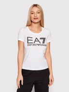 EA7 T-Shirt bianco Donna Regular Fit