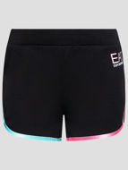 Shorts sportivi donna EA7, ideali per la palestra e lo sport.
