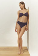 Slip bikini hipster con sofisticate pieghe in vita. Maryan Mehlhorn - deep Sepia