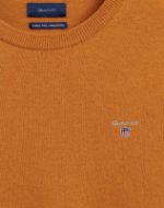 GANT uomo maglia pullover girocollo lana Mustard Orange