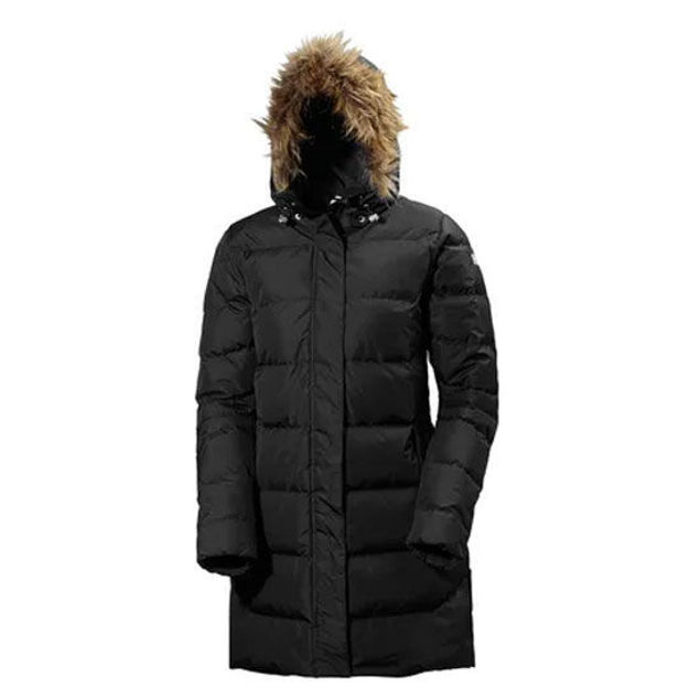 Parka lungo da donna con imbottitura di piume per assicurare calore e comfort quando arriva il freddo.