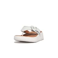 FitFlop F-Mode Buckle Canvas Thong Flat