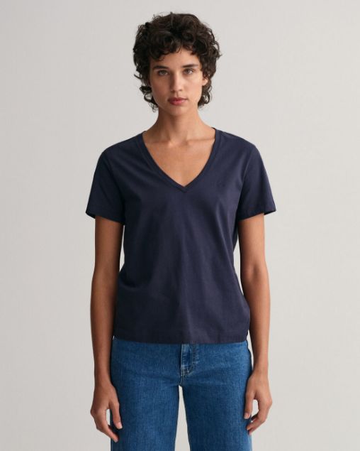 Gant T-shirt Original con scollo a V