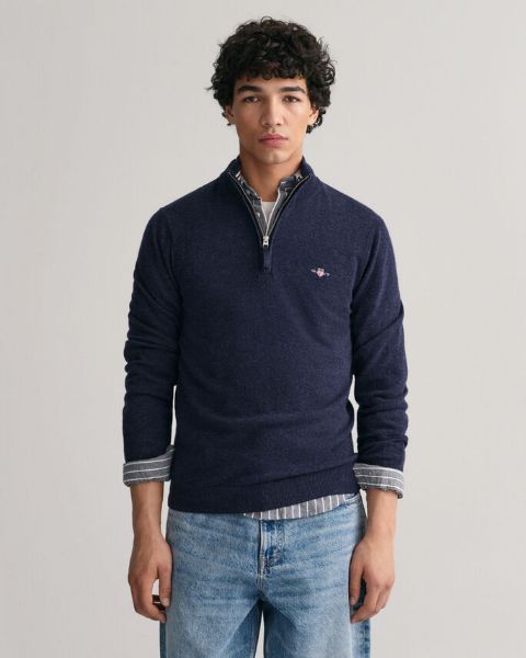 Gant Maglia d'agnello superfine 1/2 zip Uomo