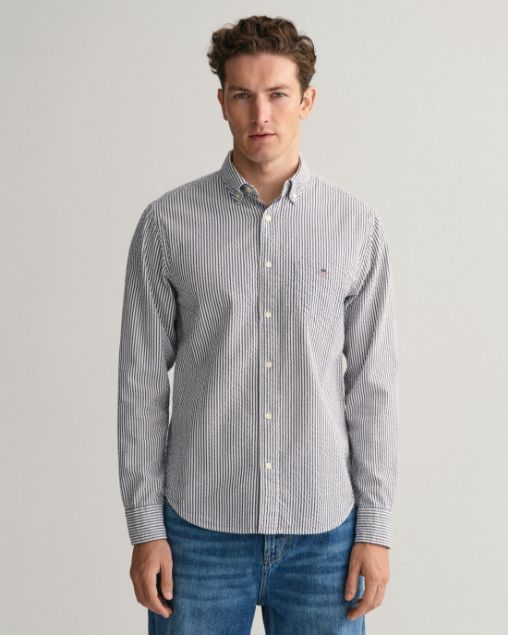 Gant Camicia Seersucker Regular Fit Uomo.