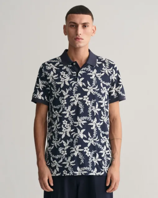 Gant Polo Stampa M/C Palm Lei Uomo