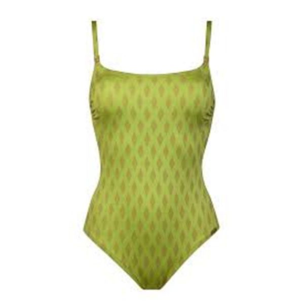 Swimsuit in verde lime/oro donna