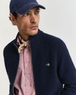 Gant Cardigan con zip in cotone testurizzato Uomo