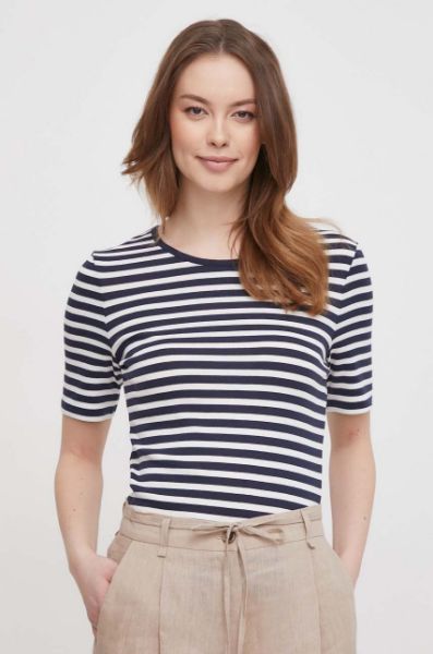 Gant T-shirt a righe a coste Donna