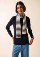 Saint James Sciarpa a Righe Unisex E/M