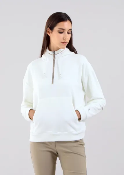 Chervo Felpa Bianca Donna