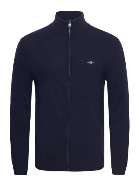 Gant Cardigan in Lana d'Agnello Zip Uomo