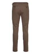 Gant Pantaloni Slim Cotone a Spina di Pesce Uomo Brown