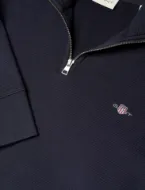 Gant Felpa Graphic con zip corta Uomo