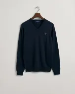 Gant Maglione collo a V in lana d'agnello superfine Uomo